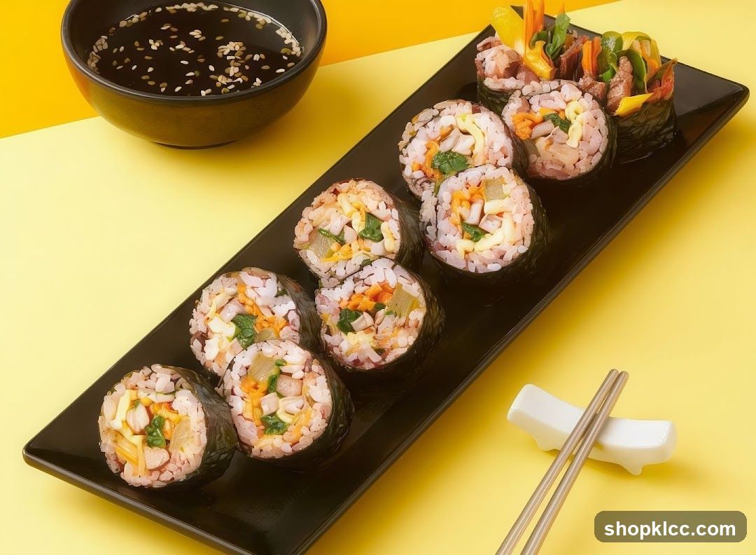 Gimbap with Dipping Sauce