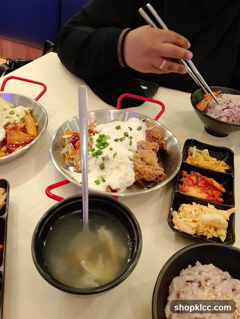 Korean Fried Chicken and Rice
