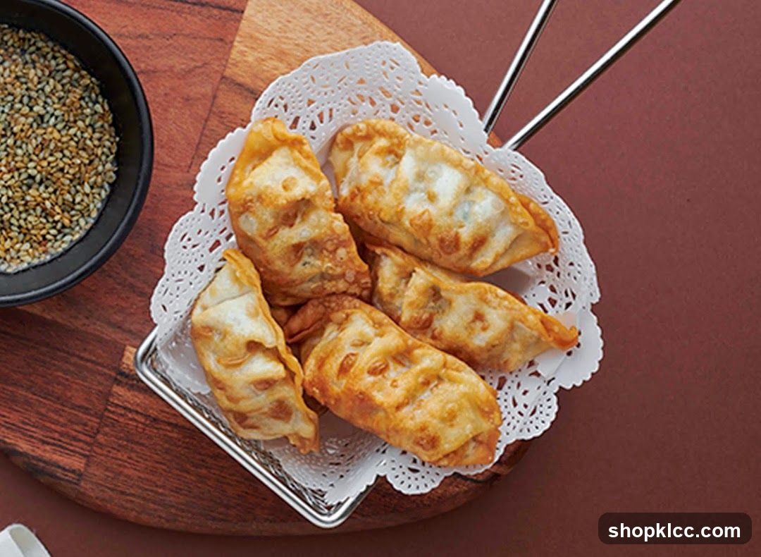 Fried Dumplings with Sesame Seeds