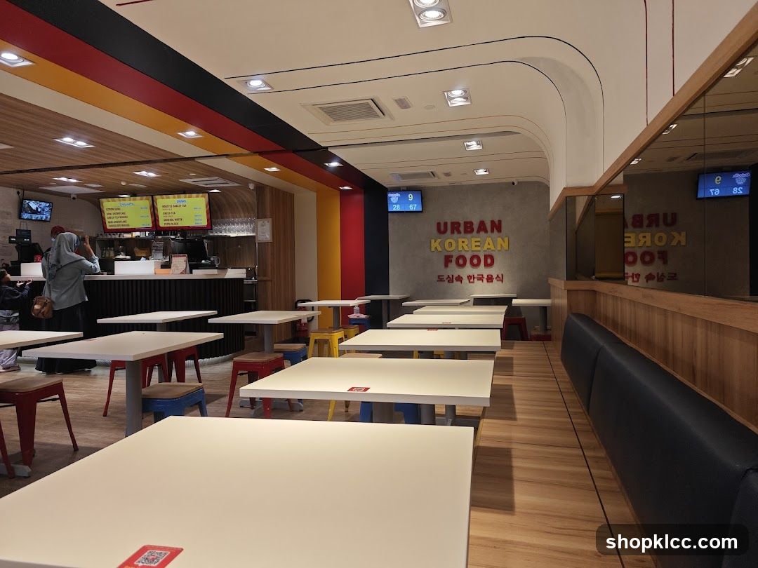Urban Korean Food Restaurant Interior