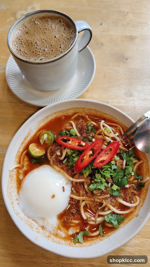 Noodle Soup and Coffee