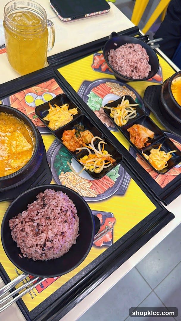 Korean Meal with Side Dishes