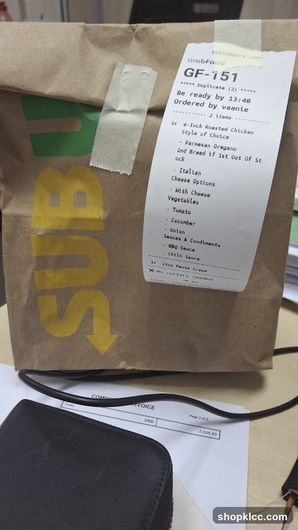 Subway Order Bag