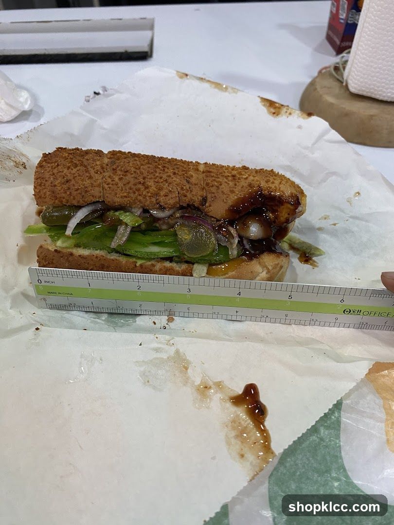 Sandwich with Ruler