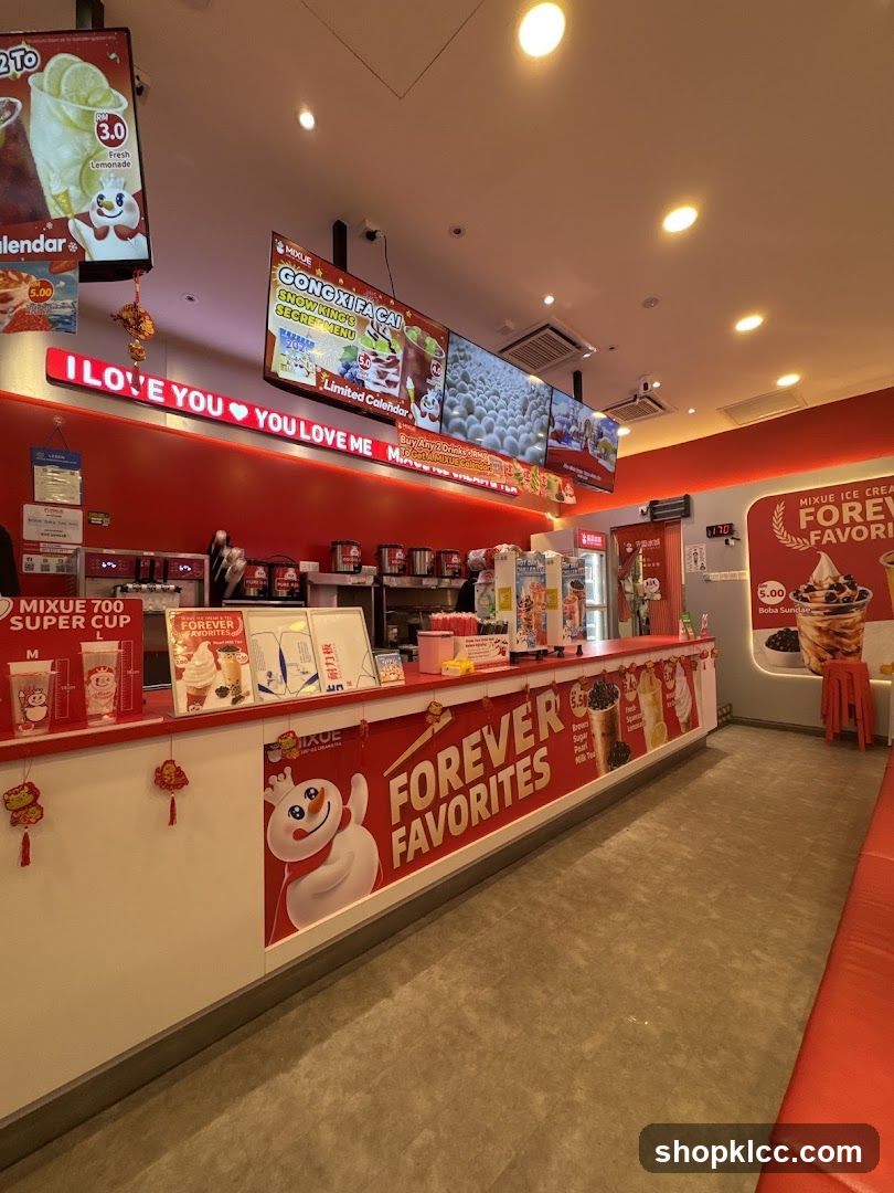 Ice Cream and Drink Shop Interior