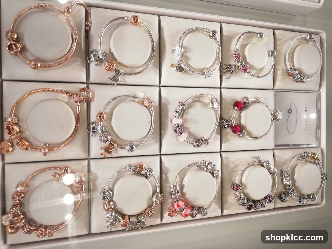 Display of Bracelets