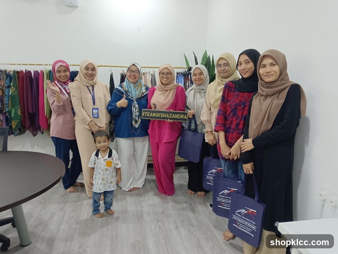 Team Photo with Branded Bags
