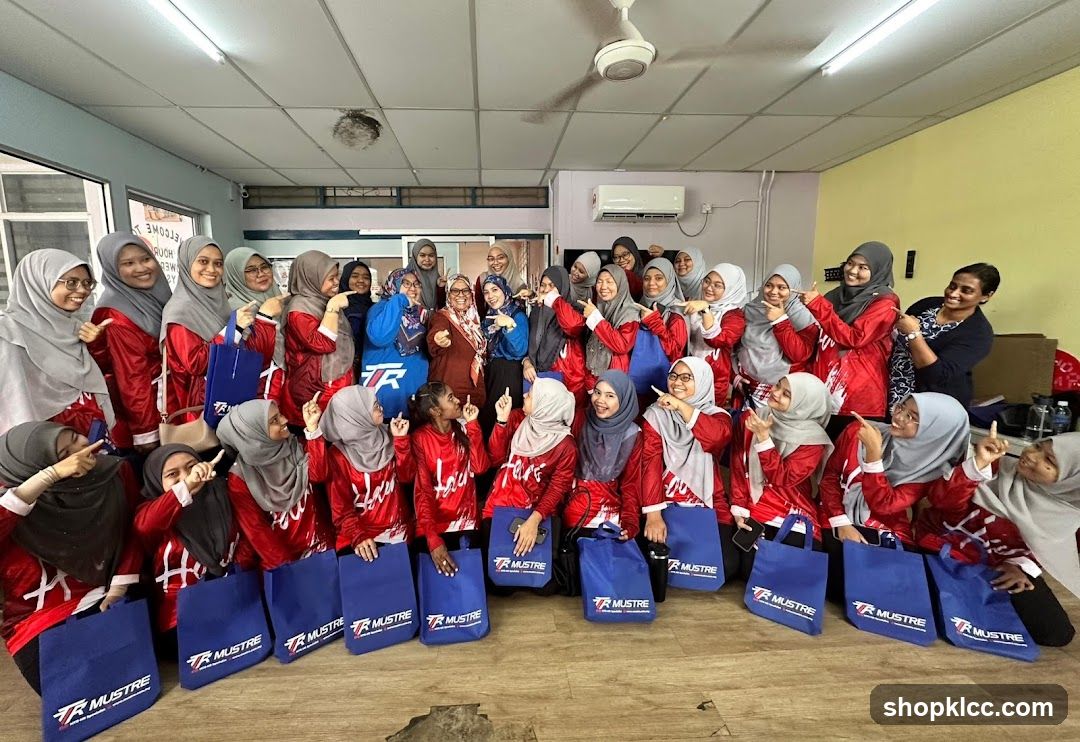 Group Posing with Bags