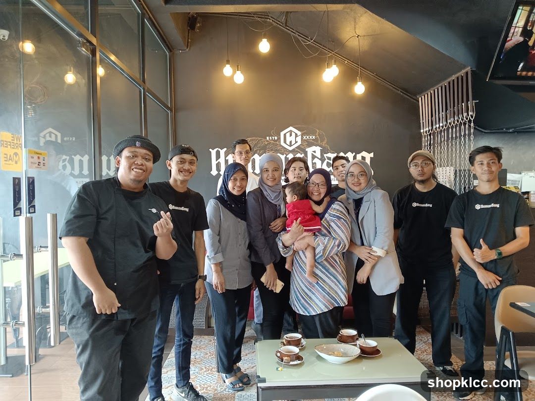 Group Photo at a Cafe