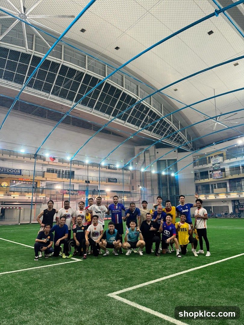 Group of men on a soccer field