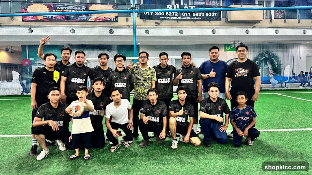 Group Photo at Indoor Soccer Field