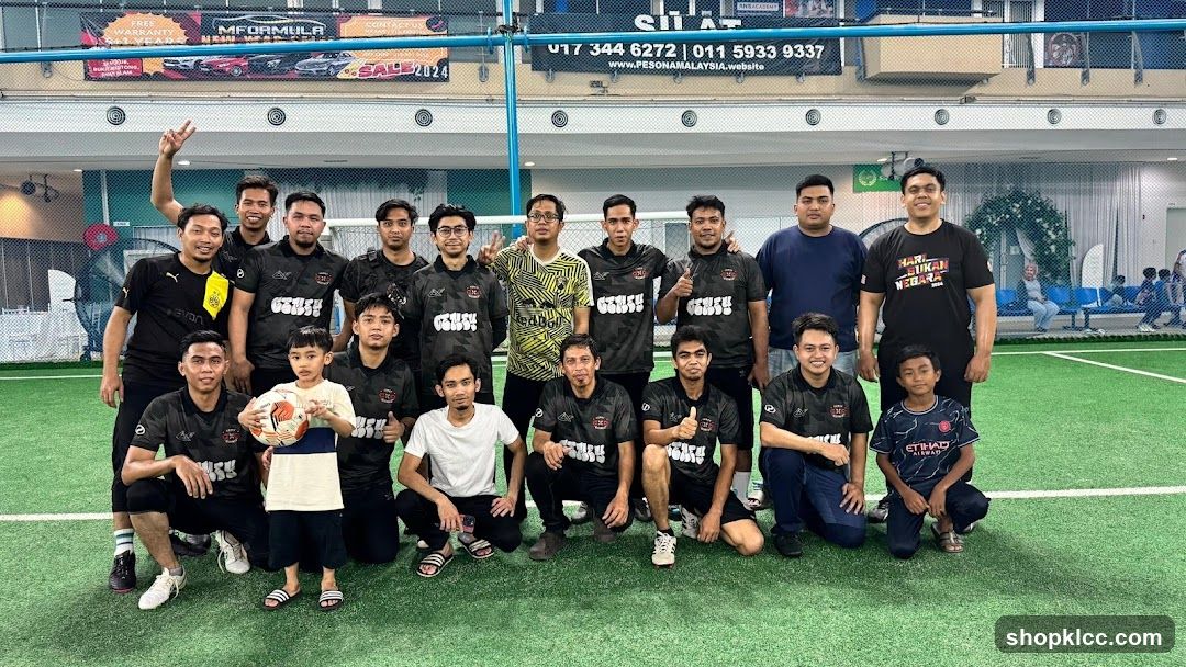 Group Photo at Indoor Soccer Field