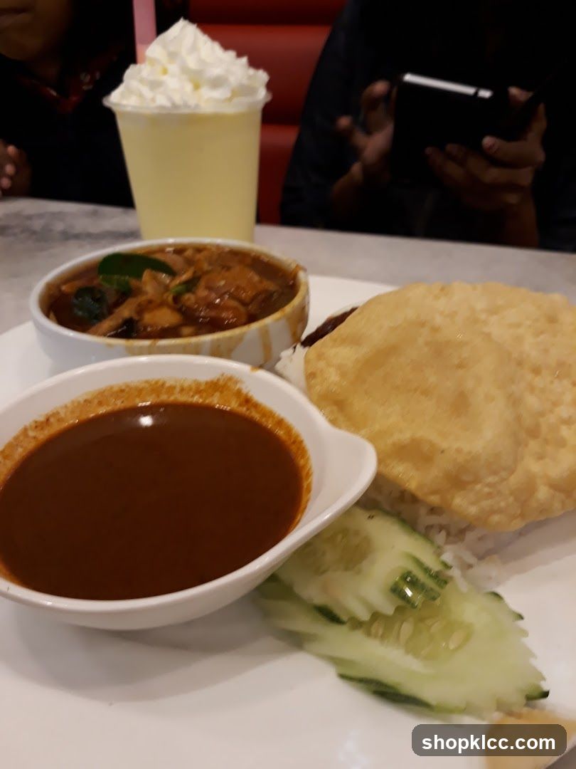 Curry with Rice and Drink