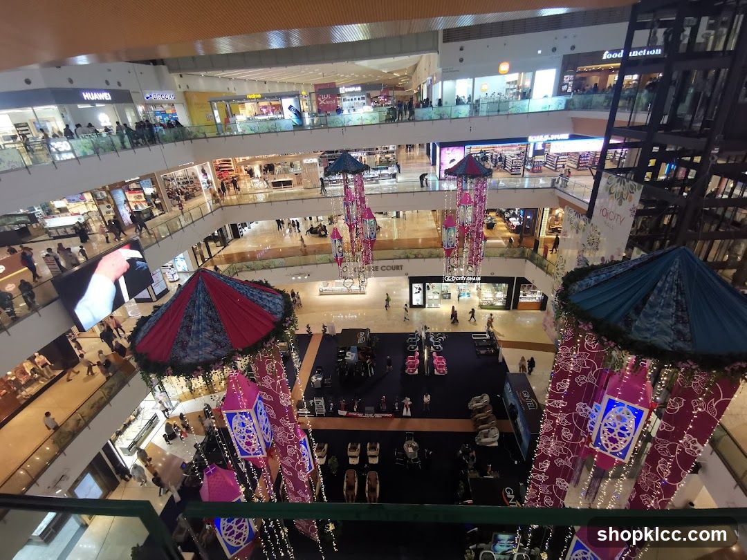 Mall Interior with Decorations