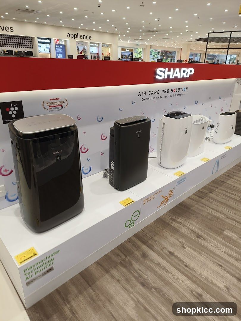 Sharp Air Purifiers Display