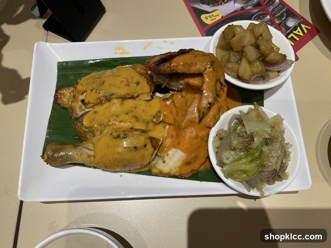Chicken with Sauce and Sides
