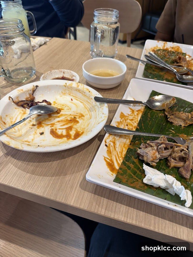 Leftover Food on Plates