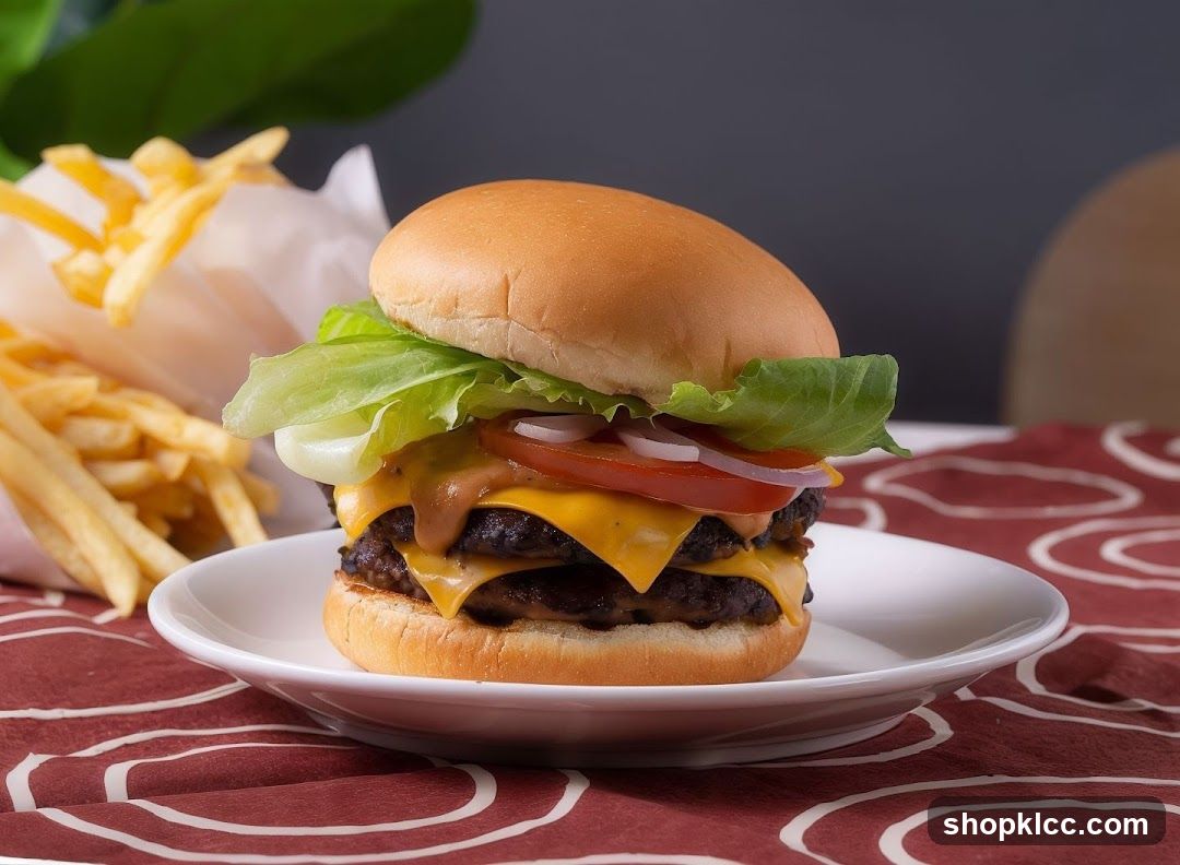 Double Cheeseburger with Fries
