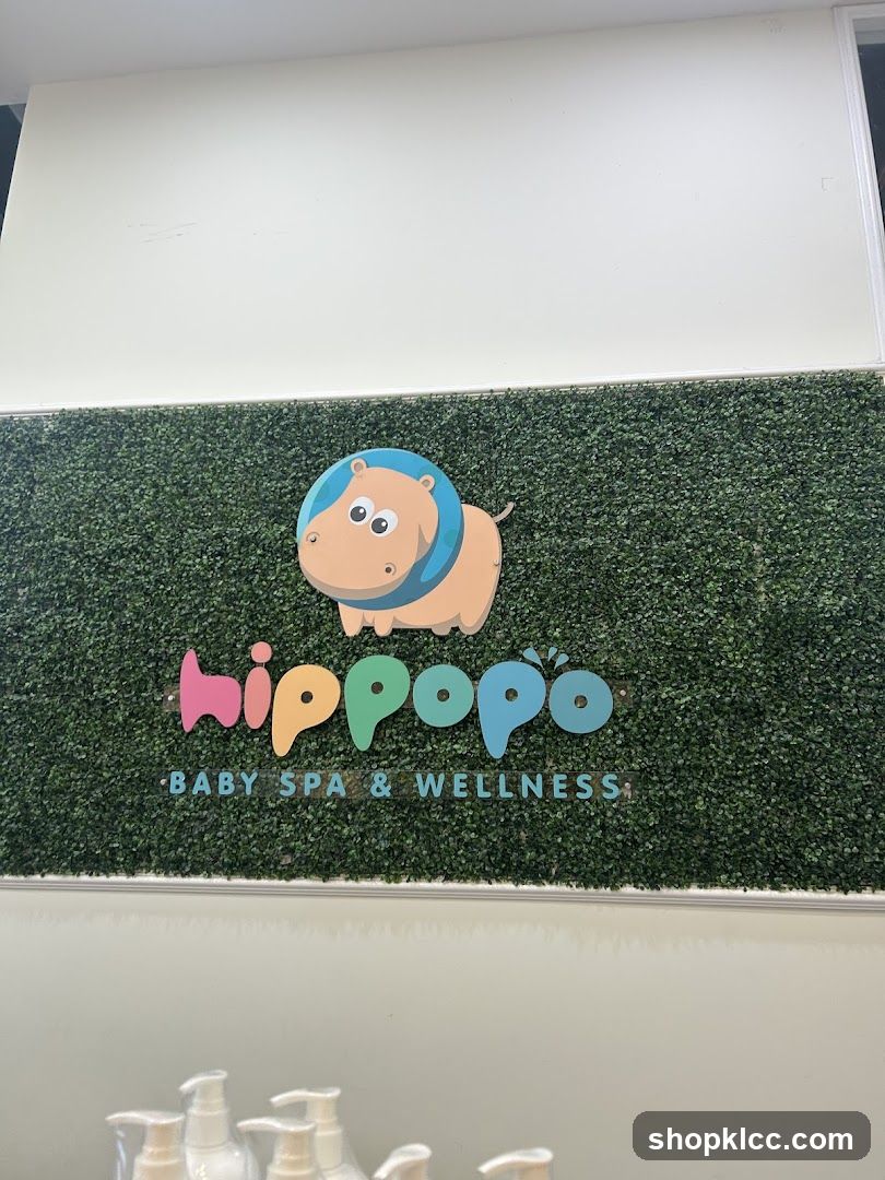 Hippopo Baby Spa & Wellness Sign