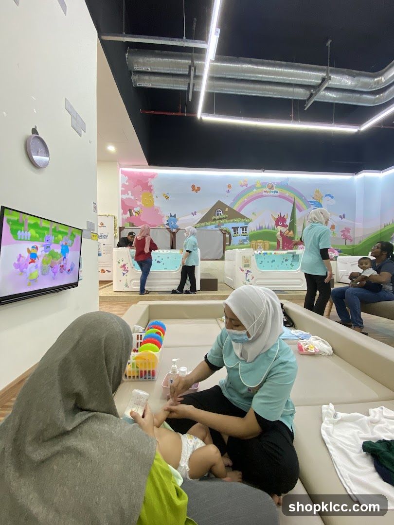 Baby spa and play area