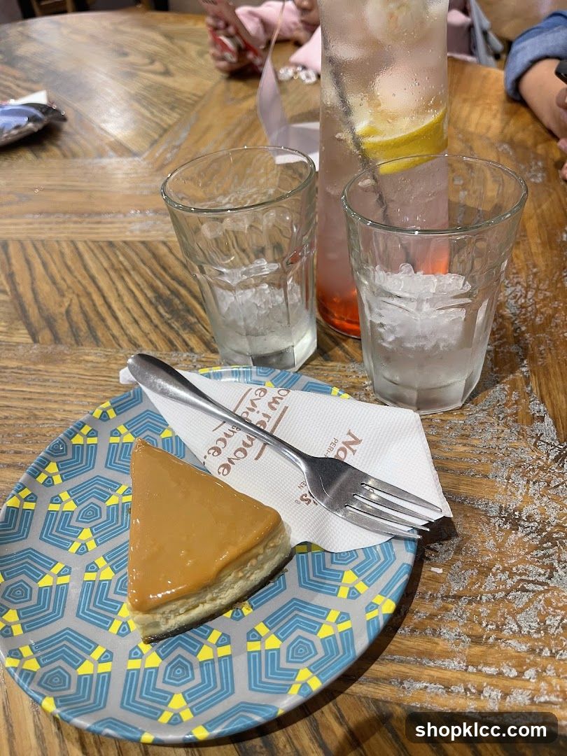 Dessert and Drinks on Table