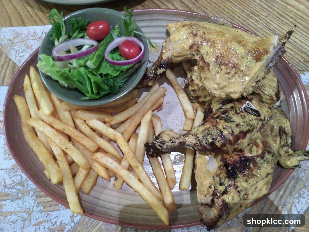 Grilled Chicken with Fries and Salad