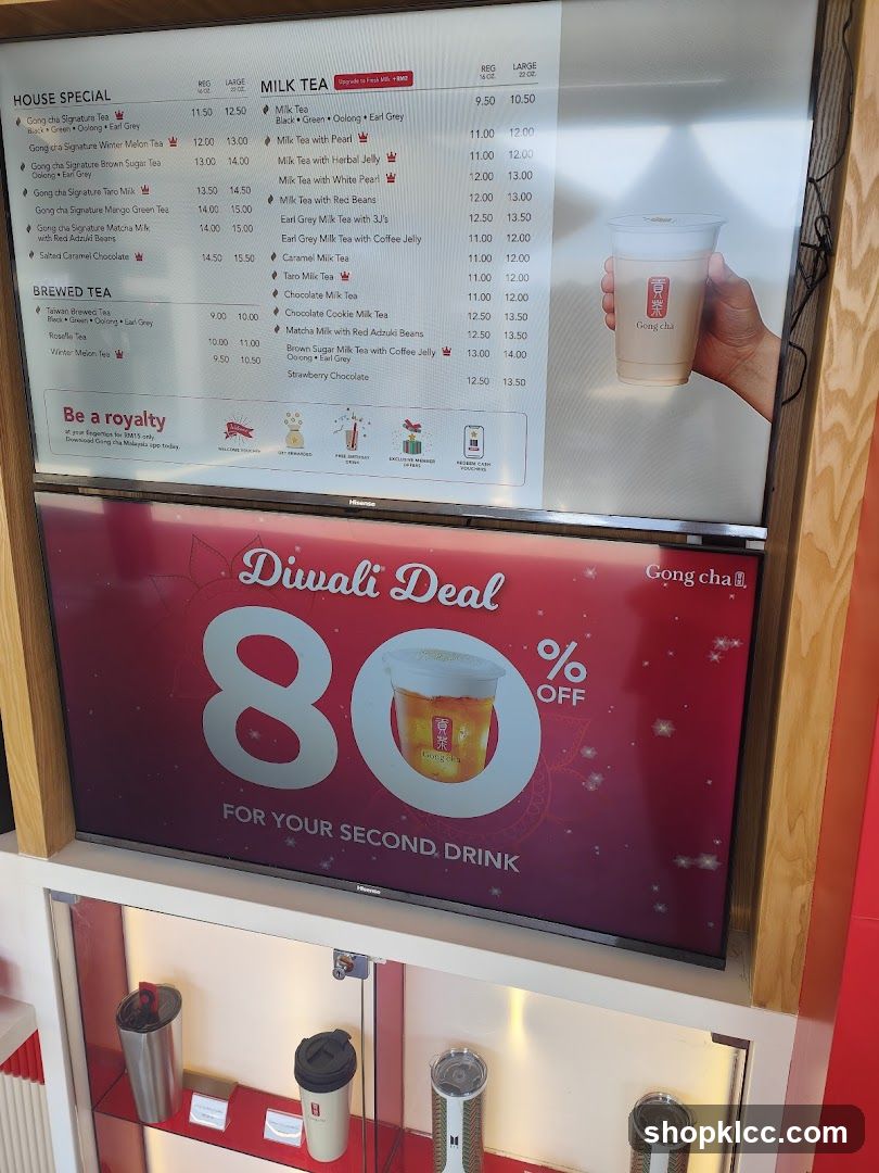 Gong Cha Menu