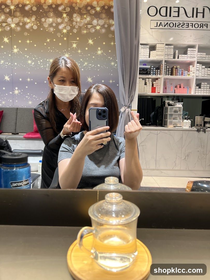 Salon Interior with Customers