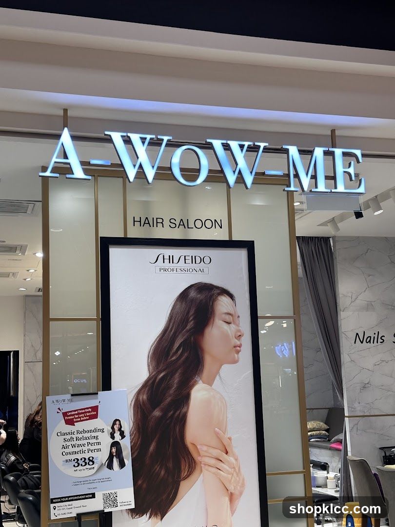 A-WOW-ME Hair Saloon Advertisement