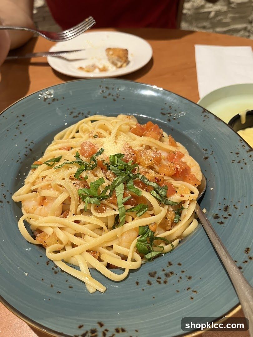 Shrimp Linguine with Tomatoes and Basil