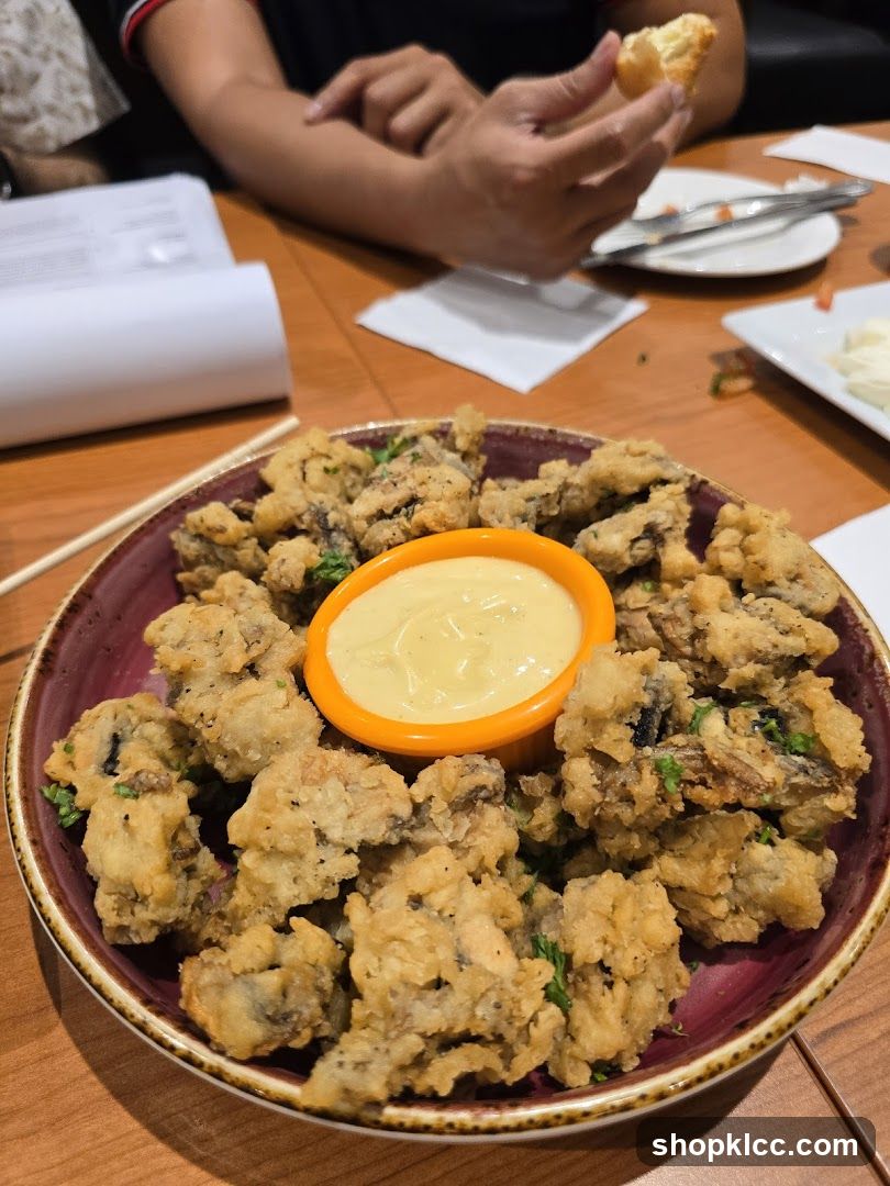 Fried Mushrooms with Dip