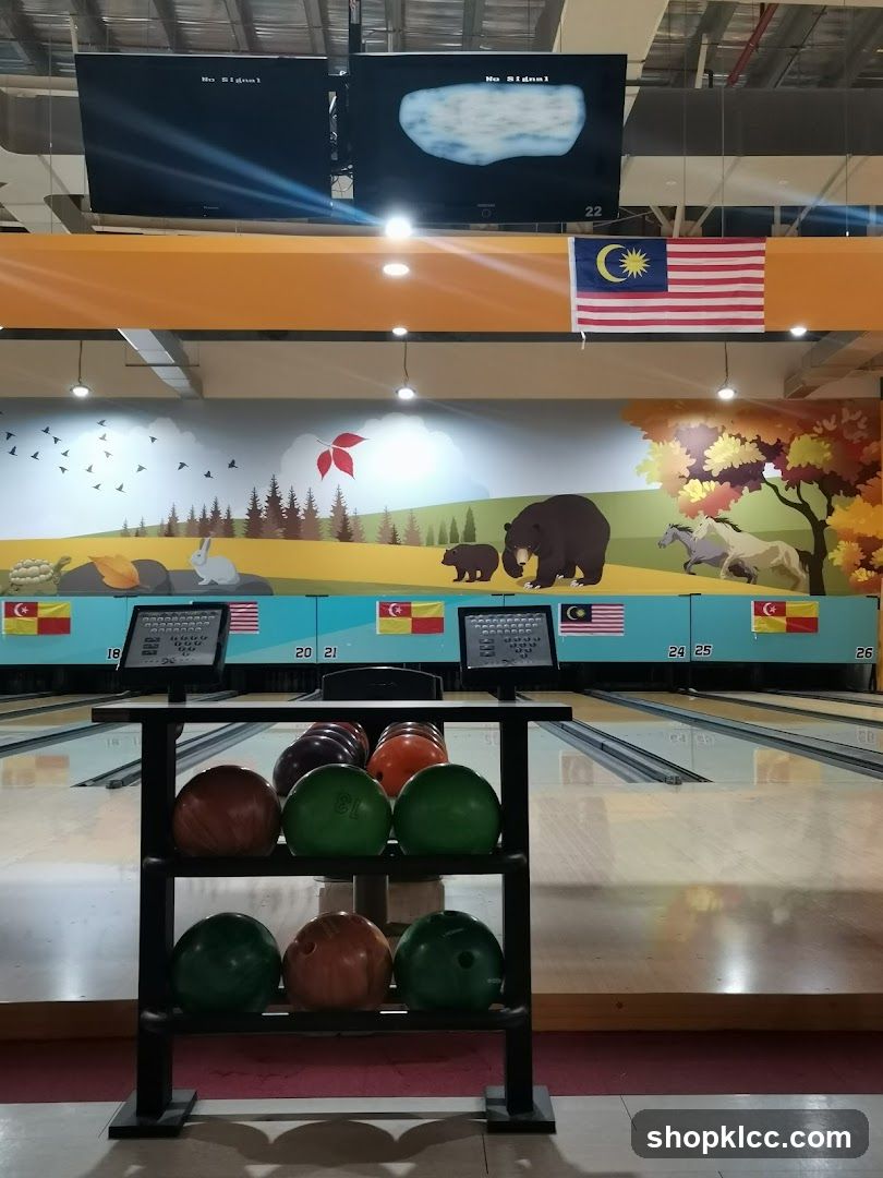 Bowling Alley with Animal Mural