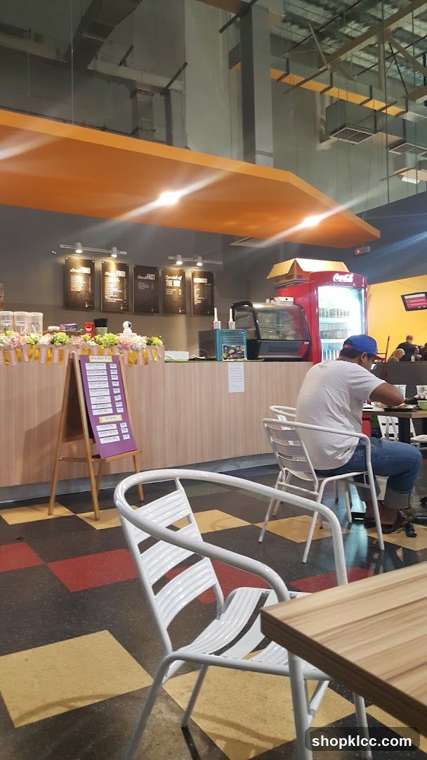 Cafe Interior with Menu Board