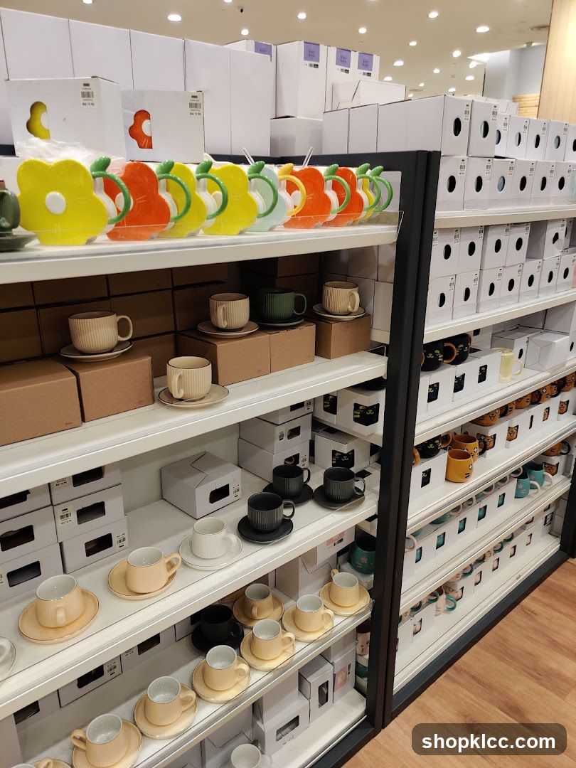 Mugs and Cups Display