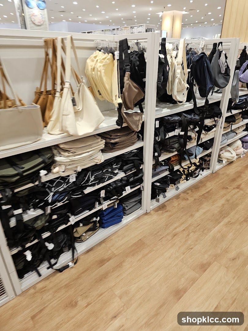 Bags and Accessories Display