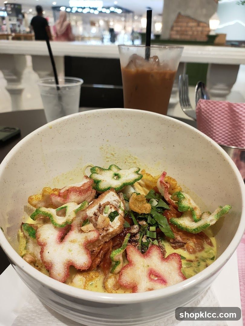 Bowl of Food with Drinks