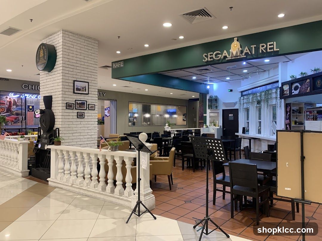 Cafe Interior with Train Theme