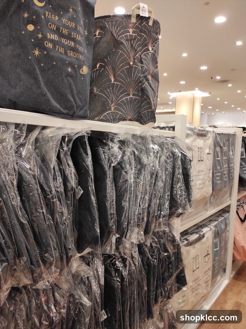 Storage Baskets and Clothing