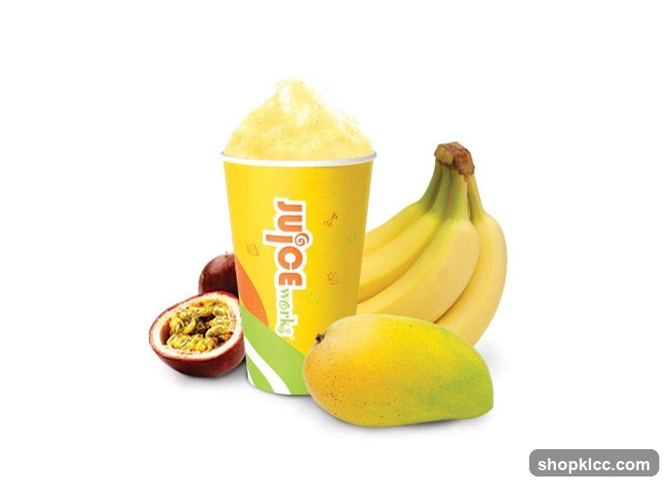 Juice Works Banana Mango Passion Fruit Smoothie