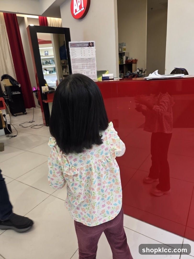 Hair Salon Interior with Child