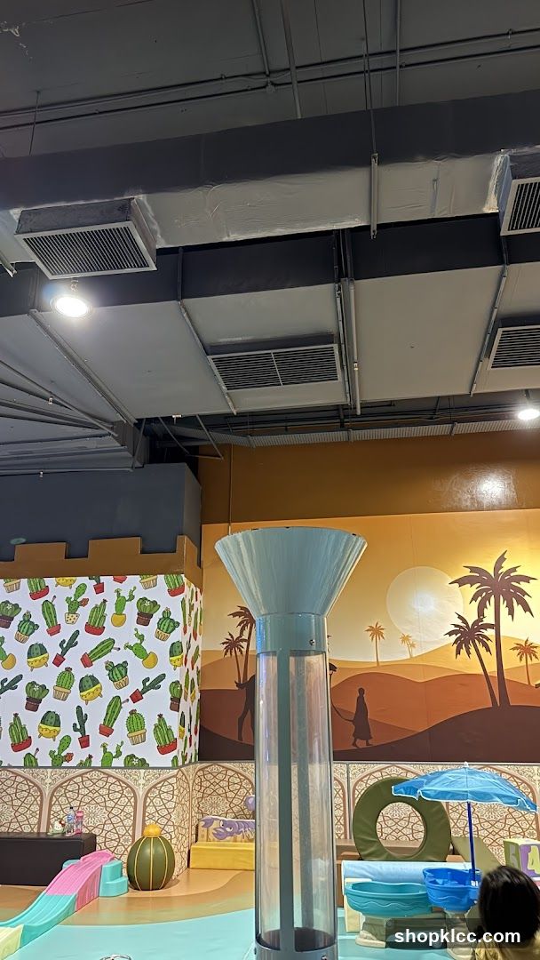 Indoor Play Area with Desert and Cactus Theme