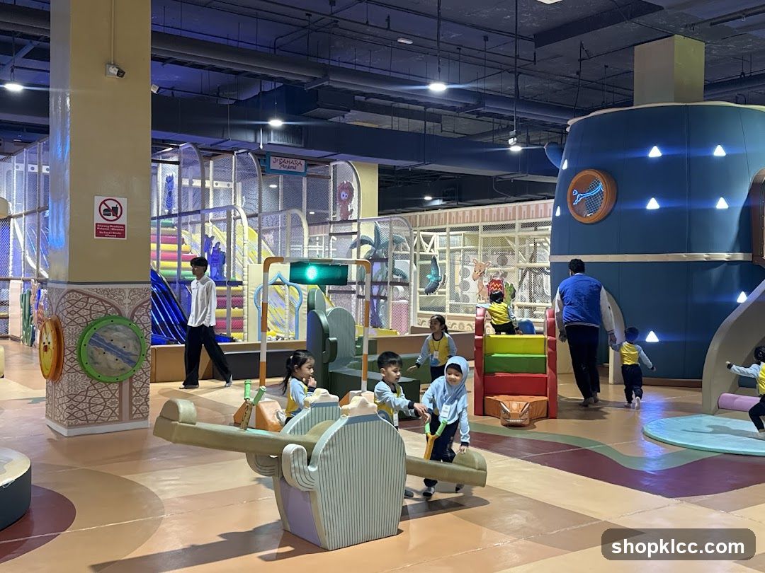 Indoor Playground with Children Playing
