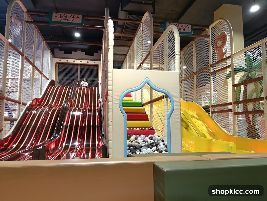 Indoor Playground with Slides and Ball Pit