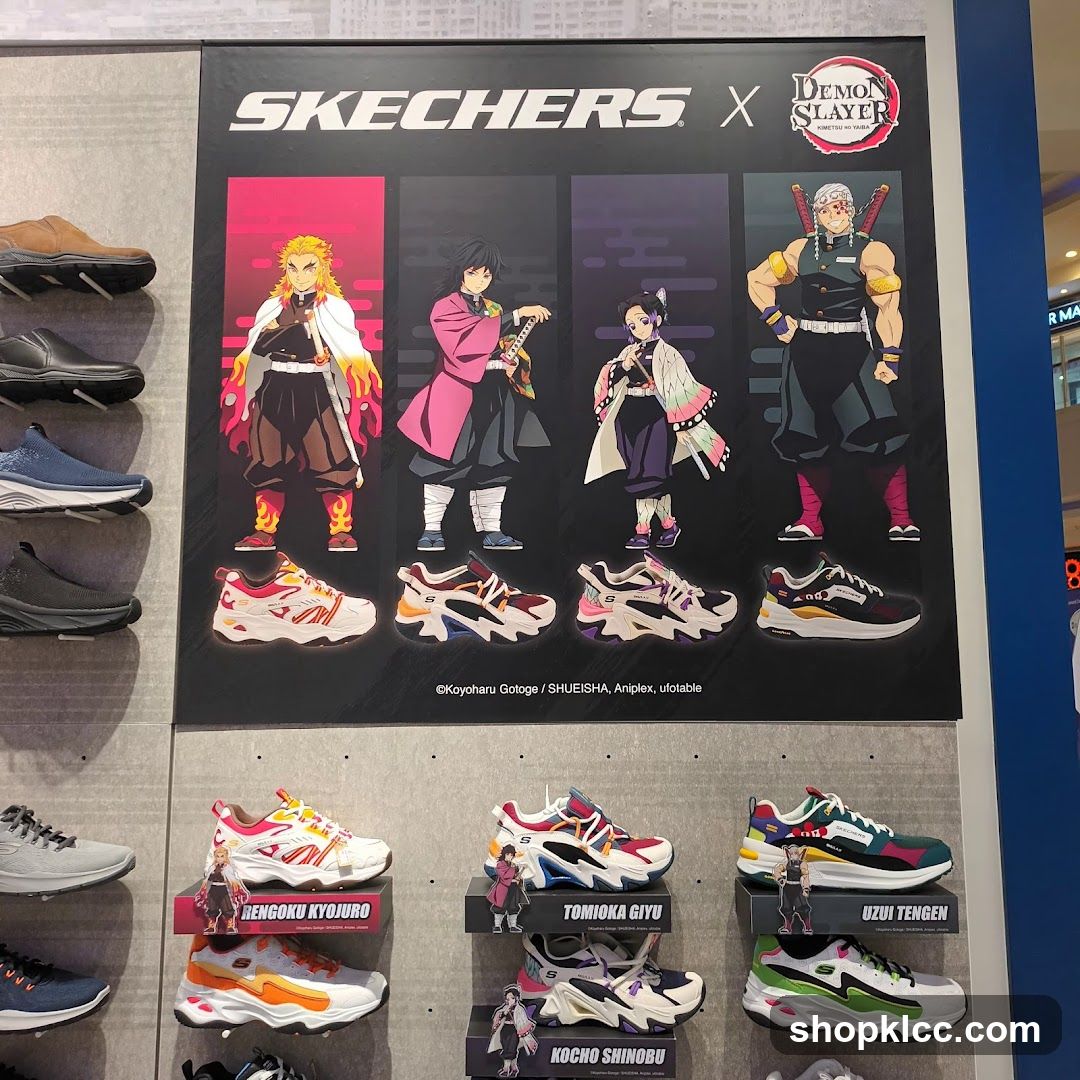 Skechers x Demon Slayer Collaboration Display