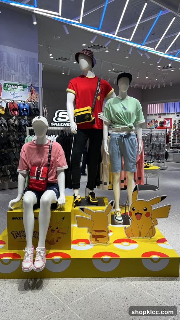 Skechers Store Display with Pokemon Theme