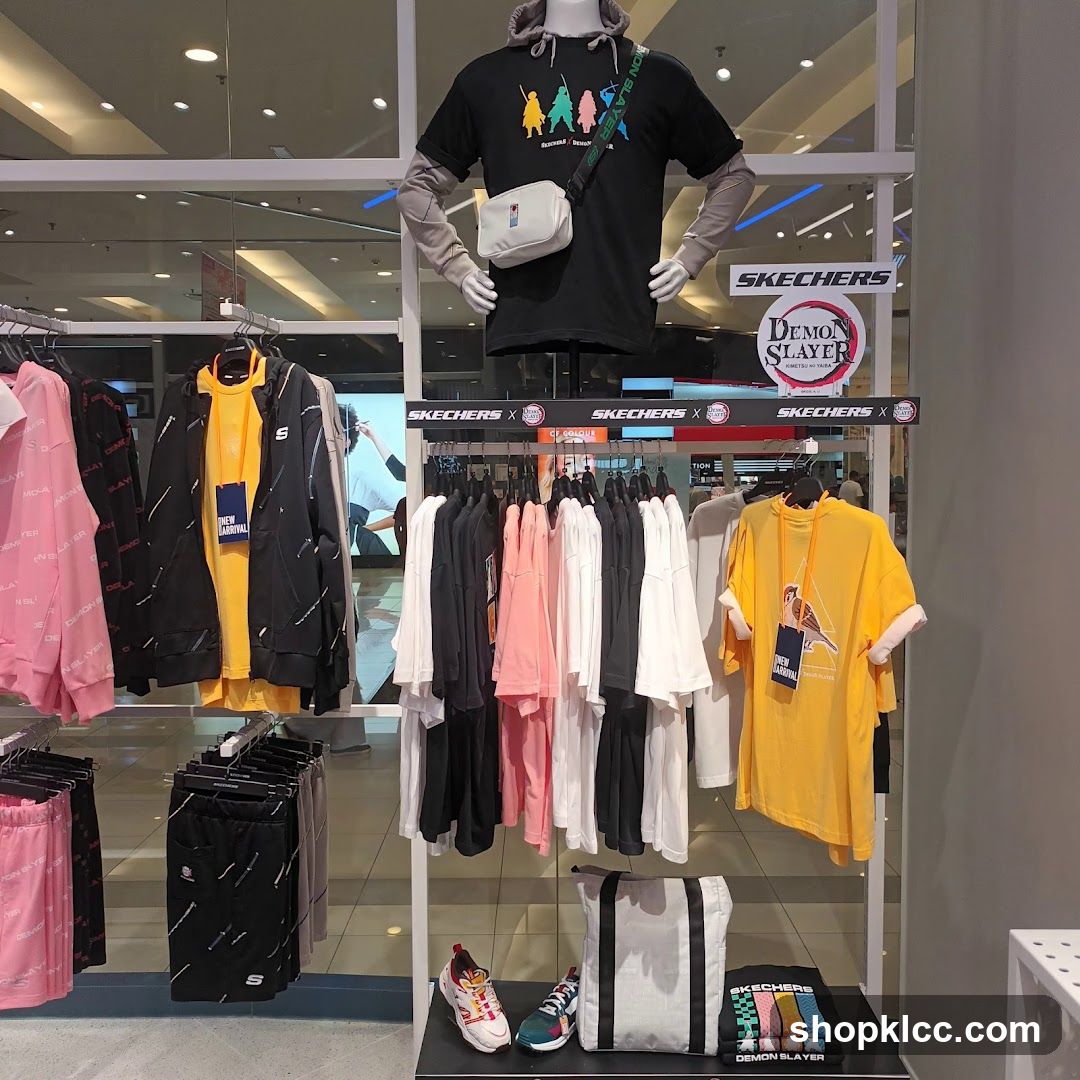 Demon Slayer x Skechers Apparel Display