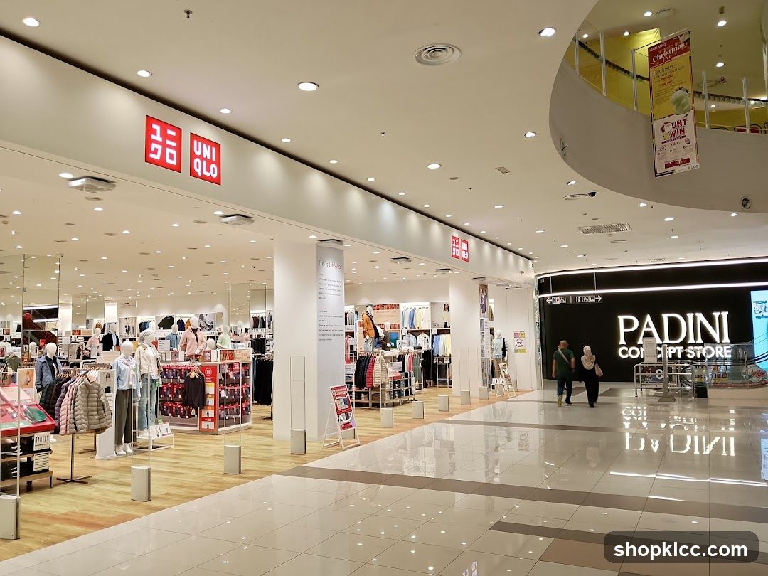 Uniqlo and Padini Stores in a Mall