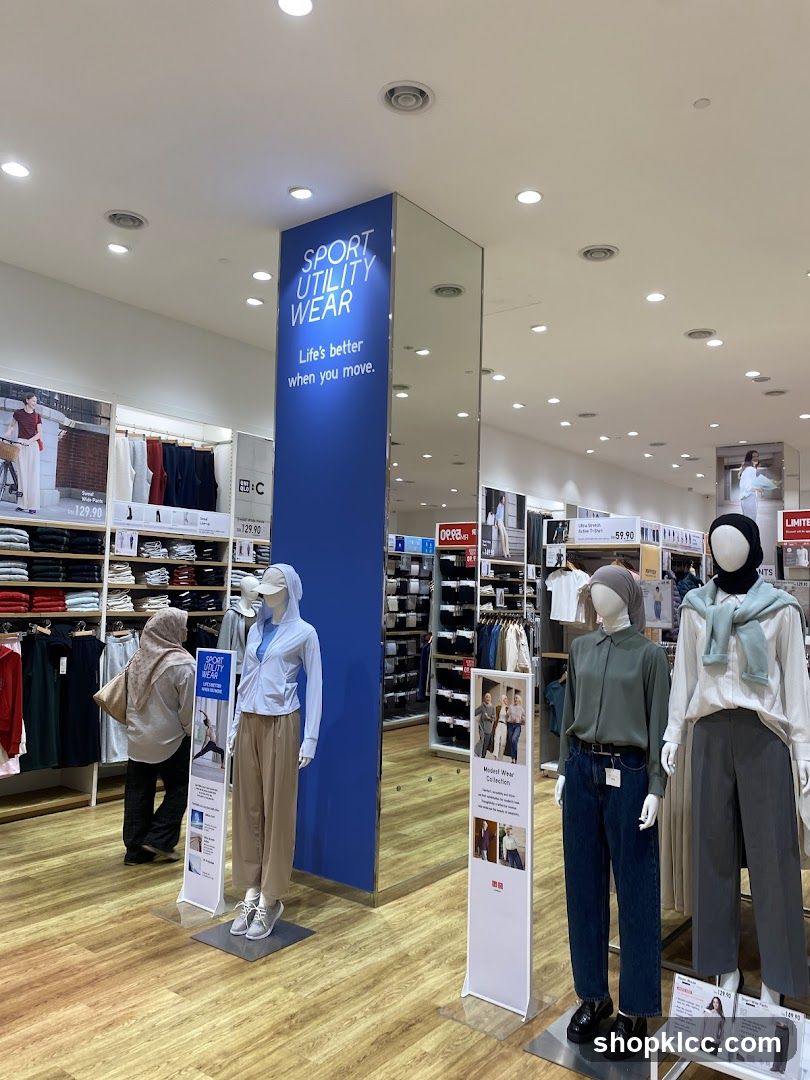 Uniqlo Sport Utility Wear Display