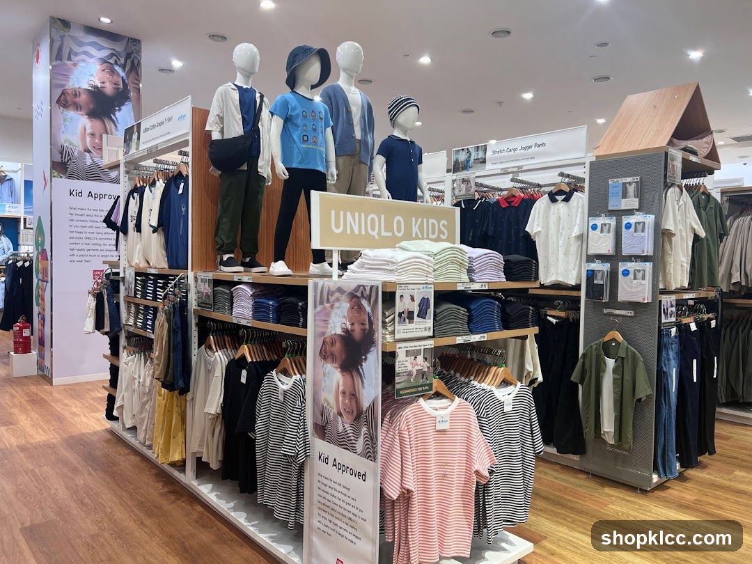 Uniqlo Kids Clothing Display
