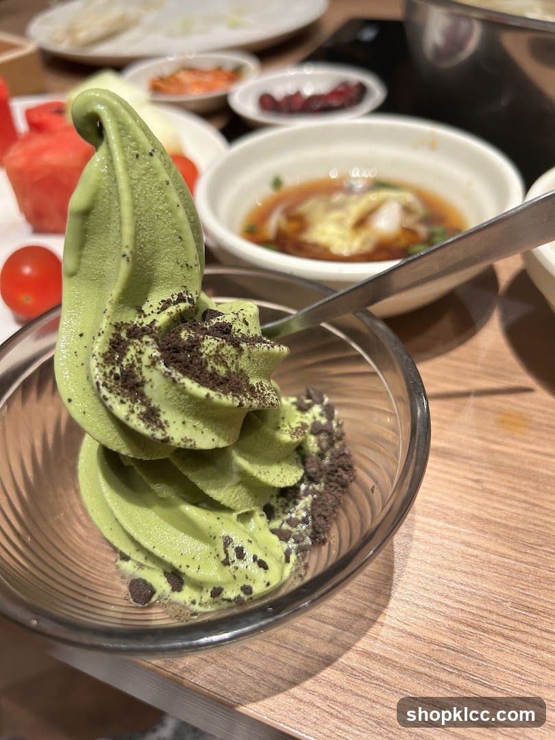 Matcha Soft Serve Ice Cream